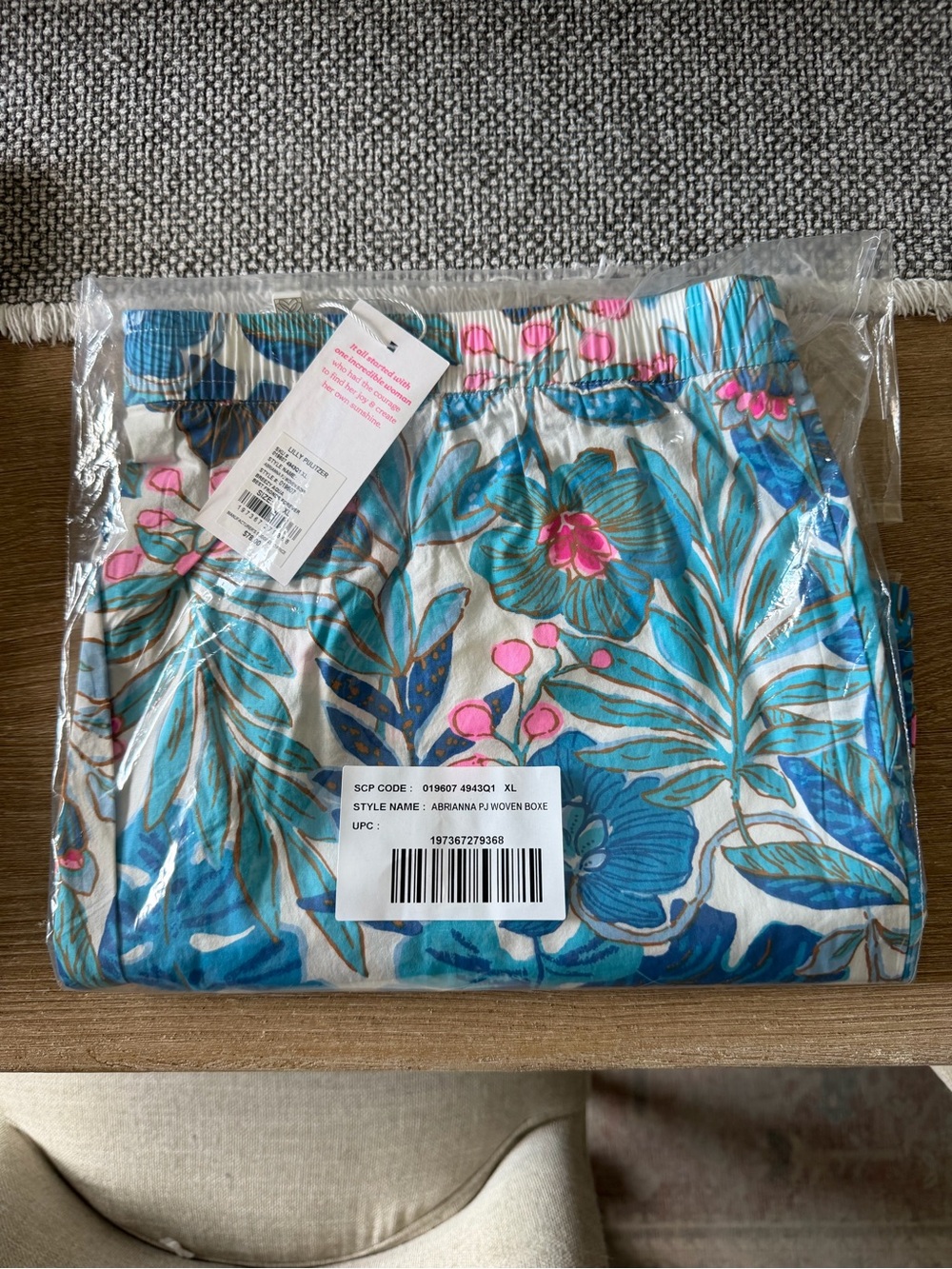 NWT/In package Lilly Pulitzer Abrianna PJ shorts size XL - original retail $78